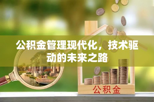 龙马潭公积金管理现代化，技术驱动的未来之路
